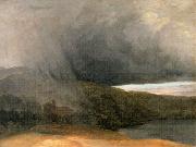 Pierre-Henri de Valenciennes Storm by a Lake oil